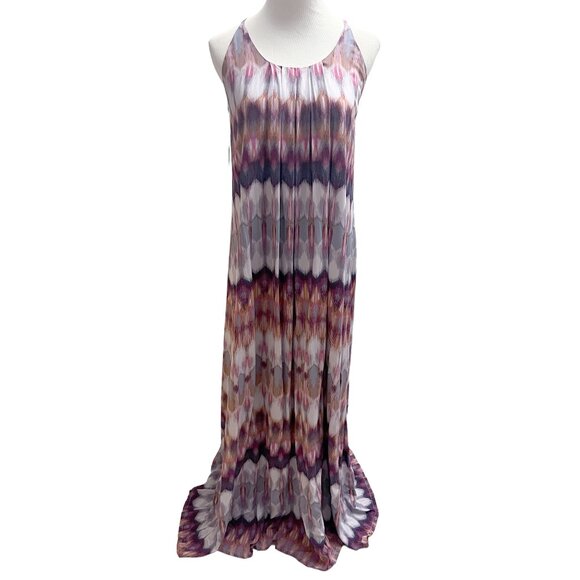Nicole Miller New York Women Size XS Maxi Dress Flowy Watercolor Boho Dress NWT - Picture 1 of 9